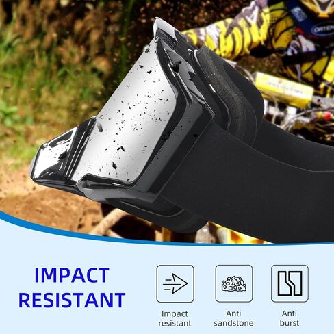 نظارات ركوب الدراجات النارية ATV للبالغين والرجال والنساء، نظارات مقاومة للرياح للتزلج in Saudi Arabia
