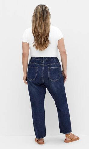 بنطلون نسائي من City Chic بمقاس كبير من Jean-Harley Adelyn Crop in Saudi Arabia