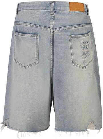 المرأة حجر الراين السراويل الفضفاضة رجل واسعة الساق الدنيم Jorts خمر شورتات جينز الهيب هوب فضفاضة تناسب Jorts الشارع الشهير in Kuwait
