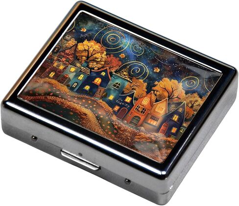 منظم حبوب الدواء الفضي اللامع المطلي بالكروم لمدة 7 أيام مع مرآة بالداخل يحتوي على 8 حجرات منفصلة مستطيلة علبة حبوب الدواء لمدة 7 أيام (سلحفاة) in Kuwait