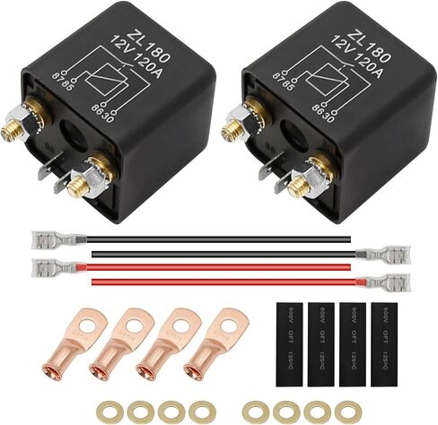 12V DC 120 Amp Relay Switch Split, 4 Terminal Relays 12V DC 120 Amp, Charge for Truck Boat Marine True Mods in Saudi Arabia