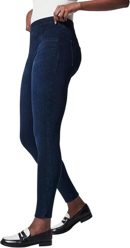 SPANX Jean-Ish Ankle Leggings - Stylish Everyday Leggings - Classic Jean Look - Hidden Core Shaping - Comfortable Denim Alternative - Twilight Rinse - Tall, 29.5 Inch Inseam - Small in Saudi Arabia