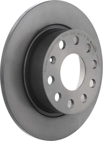 بريمبو 08.9502.11 دوار فرامل خلفي صلب مطلي بالأشعة فوق البنفسجية AUDI/SEAT/SKODA/SKODA (SVW)/VW/VW (FAW)/VW (SVW) OE # 1K0615601AB in Saudi Arabia