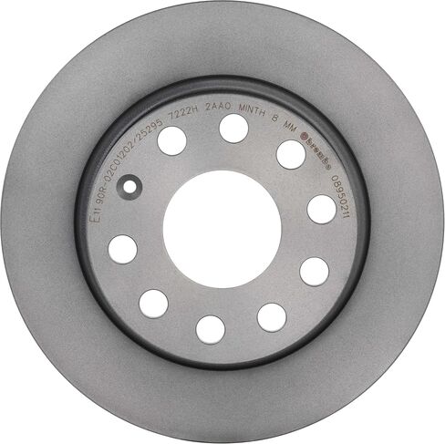 بريمبو 08.9502.11 دوار فرامل خلفي صلب مطلي بالأشعة فوق البنفسجية AUDI/SEAT/SKODA/SKODA (SVW)/VW/VW (FAW)/VW (SVW) OE # 1K0615601AB in Saudi Arabia