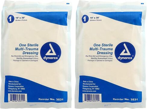 Medique 66901 Medi-First Multi-Trauma Dressing, 10-Inch X 30-Inch 1-Dressing, White in Saudi Arabia