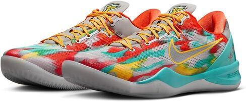 حذاء Nike Kobe 8 Protro “Venice Beach” للرجال من جوردن، مقاس 9.5، رمادي ملعب/فضي معدني، أصفر (FQ3548-001) in Saudi Arabia