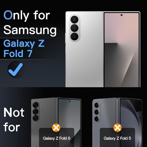 واقي شاشة أمامي JETech لهاتف Samsung Galaxy Z Fold 6 مع واقي عدسة الكاميرا، أداة سهلة التركيب، غشاء زجاجي مقوى 9H، مضاد للخدش، شفاف عالي الدقة، عبوتان لكل منهما in Saudi Arabia