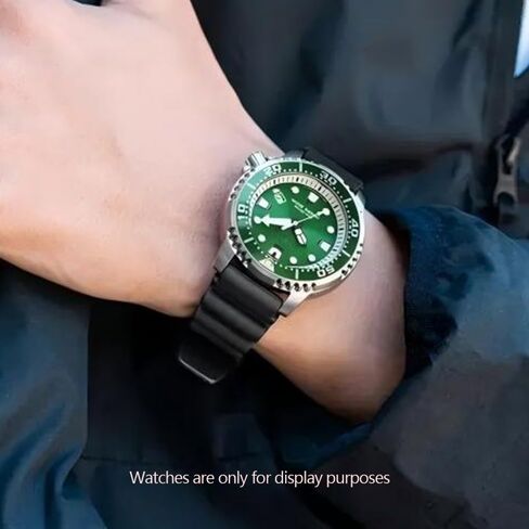 سوار ساعة من السيليكون الناعم مقاس 22 ملم متوافق مع سوار بديل للغواصين من سيتيزن دايفر للرجال رياضي مقاوم للماء in Kuwait