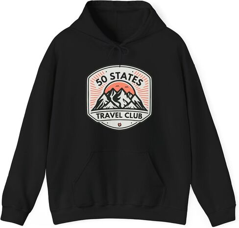 هوديي نادي السفر في 50 ولاية، قامت قائمة دلو الولايات المتحدة الأمريكية بزيارة جميع قمصان Fifty States Pullover in Kuwait