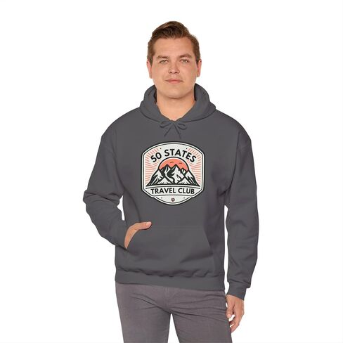 50 states travel club hoodie, USA Bucket List visited all Fifty States Pullover Sweatshirt in Saudi Arabia