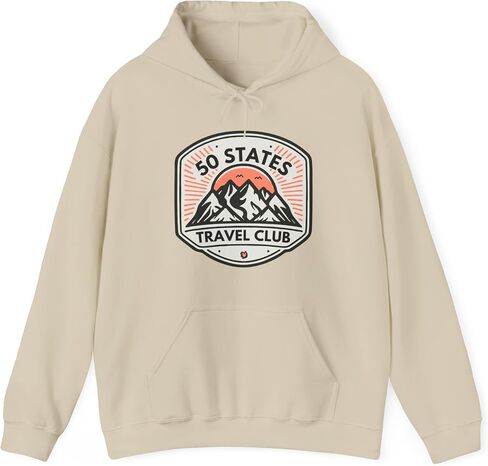 هوديي نادي السفر في 50 ولاية، قامت قائمة دلو الولايات المتحدة الأمريكية بزيارة جميع قمصان Fifty States Pullover in Kuwait