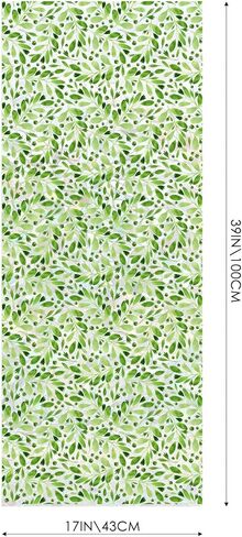 فيلم الخصوصية للنوافذ، ملصقات ثابتة مزخرفة باللون الأخضر، لون نافذة قوس قزح لتزيين غرفة المنزل، ملصقات باب السيارة مع تأثير قزحي الألوان، قابلة للإزالة in Kuwait