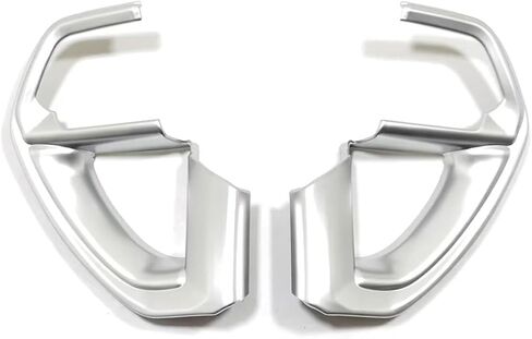 ملحقات السيارة مناسبة لسيارة Toyota Tundra/Sequoia 2022-2025 Tacoma 2024+ غطاء زر التحكم المركزي الأيسر ملصق زخرفي (ألياف الكربون) قطعتان ABS in Kuwait
