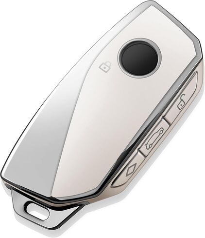 Tukellen for BMW Key Fob Cover Special Soft TPU Key Case Key Shell Compatible with BMW 2023 2024 2025 New 5/7 Series 740i 760i X1 X5 X6 X7 XM IX IX3 I5 I7 etc Key Shell (White) in Saudi Arabia