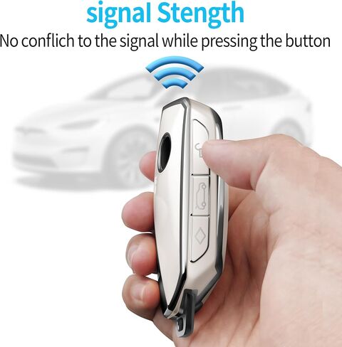 Tukellen for BMW Key Fob Cover Special Soft TPU Key Case Key Shell Compatible with BMW 2023 2024 2025 New 5/7 Series 740i 760i X1 X5 X6 X7 XM IX IX3 I5 I7 etc Key Shell (White) in Saudi Arabia