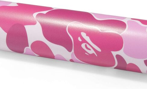 24"x60" (2FTx5FT) Camouflage Ape Pink Pattern Matte Vinyl Wrap Auto Car Sticker Decal Film Sheet Bubble Free Air Release Technology with Tool Kit in Saudi Arabia