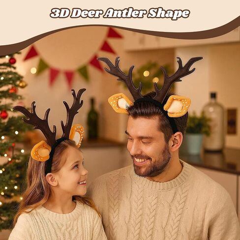 LovesTown Animal Ears Headband Plush Hairband, Animal Headband Costume Accessories for Halloween Christmas Cosplay Party in Saudi Arabia