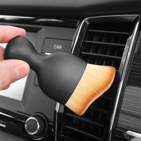 1 Pack Car Interior Cleaning Brush, Soft Bristle Detailing Brush for Car Care in Saudi Arabia