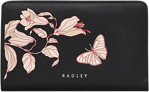 RADLEY محفظة متوسطة الحجم ثنائية الطي على شكل فراشة، أسود، أسود، معاصر in Kuwait