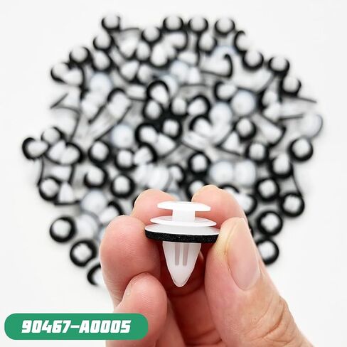 HZEL 105PCS Car Door Trim Panel Retainer Clips, OEM#90467-10188 90467-A0005 Vehicle Push Pins Kits with Fastener Remover Tools, Automotive Retainer Clamps Accessories, Universal Fit in Saudi Arabia