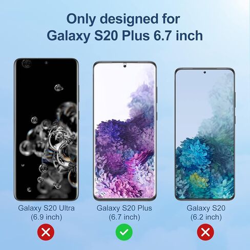 واقي شاشة LK مكون من قطعتين لهاتف Samsung Galaxy Note 20 Ultra [ليس زجاجيًا] مع عبوتين من واقي عدسة الكاميرا، واقي شاشة خالٍ من الفقاعات لهاتف Note 20 Ultra in Saudi Arabia