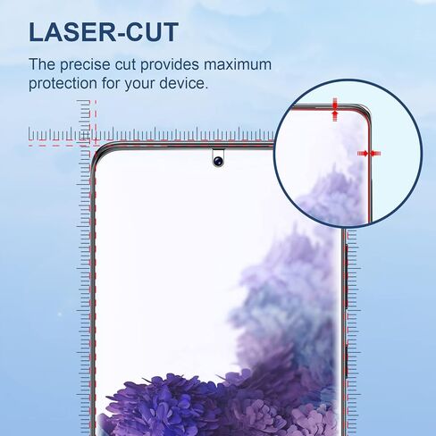 واقي شاشة LK مكون من قطعتين لهاتف Samsung Galaxy Note 20 Ultra [ليس زجاجيًا] مع عبوتين من واقي عدسة الكاميرا، واقي شاشة خالٍ من الفقاعات لهاتف Note 20 Ultra in Saudi Arabia
