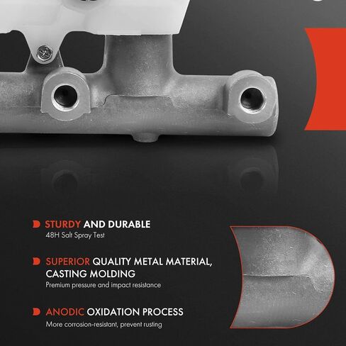A-Premium Brake Master Cylinder with Reservoir and Cap Compatible with Acura and Honda Vehicles - For Accord 2005-2007, TL 2005-2008 - Replaces 46100SDBA11 in Saudi Arabia