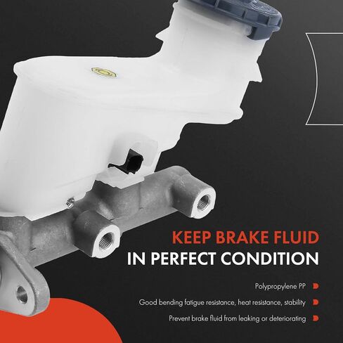 A-Premium Brake Master Cylinder with Reservoir and Cap Compatible with Acura and Honda Vehicles - For Accord 2005-2007, TL 2005-2008 - Replaces 46100SDBA11 in Saudi Arabia