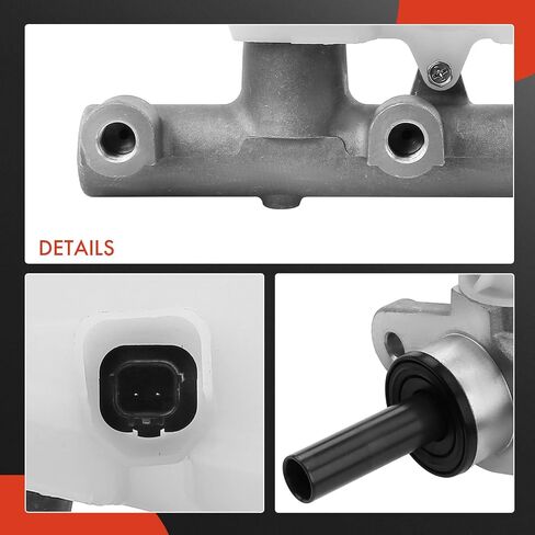 A-Premium Brake Master Cylinder with Reservoir and Cap Compatible with Acura and Honda Vehicles - For Accord 2005-2007, TL 2005-2008 - Replaces 46100SDBA11 in Saudi Arabia