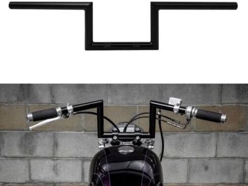 TCMT Universal 6 بوصة Riser Ape Hanger Handlebar 1 بوصة Z-Bar مناسب لـ Harley Honda Yamaha سوزوكي Kawasaki Triumph Chopper Cruisers Bobber Bike Cafe Racer تطبيقات مخصصة in Saudi Arabia