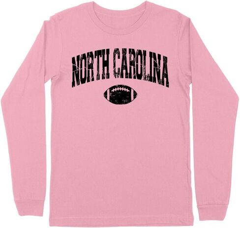 Football North Carolina Collegiate Kids Long Sleeve T-Shirt Youth in Saudi Arabia