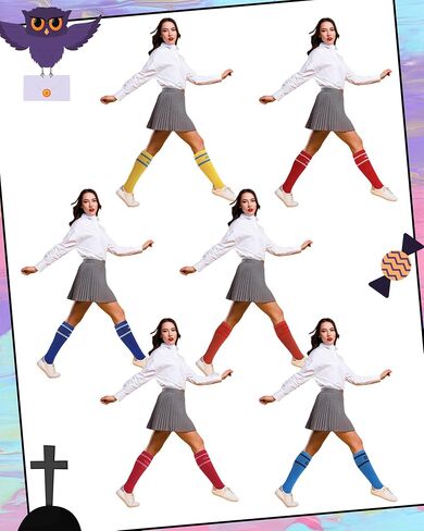 6 Pair Inside Group Costumes Characters Costumes Group Halloween Inside Emotional Socks Movie Character Funny Socks in Saudi Arabia