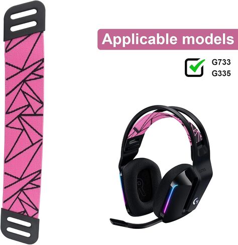 G733 Headband Headset Strap Replacement G733 Strap Top Band Parts Pads Accessories Compatible with Logitech G733 Wireless G335 Wired Gaming Headset in Kuwait