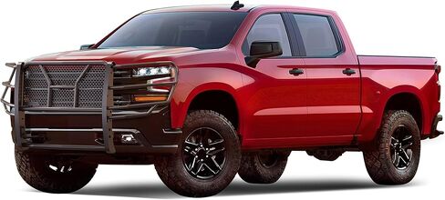 Black Horse Rugged Heavy Duty Grille Guard Modular Black Compatible with 2019-2021 Chevrolet Silverado 1500-RU-CHSI19-B in Saudi Arabia
