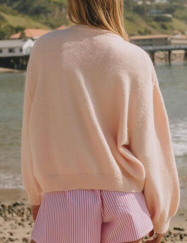 Wyeysyt Women Cardigan Sweater Button Down Long Sleeve Crewneck Soft Knit Sweater Fall Open Front Loose Casual Cardigan in Saudi Arabia