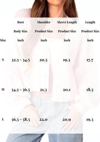 سترة صوفية قصيرة متماسكة للخريف للنساء مريحة بياقة على شكل V وزر مفتوح من الأمام وسترة قصيرة كبيرة الحجم in Kuwait