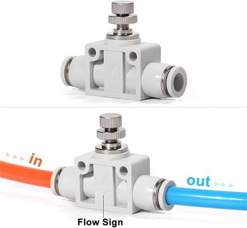 1PCS Pipeline Speed Control Valve APA/APAM/PSA Cylinder Control Valve Pneumatic Throttle Valve Quick-Plug Connector(APA8) in Saudi Arabia