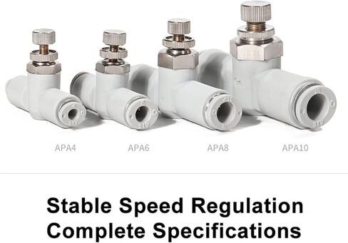 1PCS Pipeline Speed Control Valve APA/APAM/PSA Cylinder Control Valve Pneumatic Throttle Valve Quick-Plug Connector(APA8) in Saudi Arabia