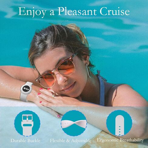 4 Pack Princess Cruise Medallion Holders for Kids and Adults, Silicone Wristbands for Carnival Ocean Medallion - 2 Sizes (S/M and M/L) in One Pack, Black and Blue (M/L), Purple and Green (S/M) in Kuwait