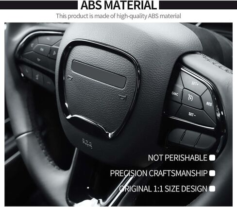 Voodonala for Challenger Charger Center Trim Trim for 2015-2023 Dodge Challenger Charger (Black, 4pcs) in Saudi Arabia