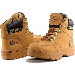 Soft Toe Work Boots for Men Cobra Boot, Men's Industrial & Construction Shoes, Comfortable, Non-slip Safety Shoes in Saudi Arabia