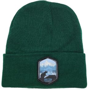 Oregon Beanie with Beaver and Mt. Hood Woven Patch in Kuwait