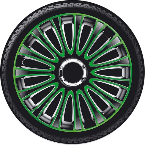 طقم أغطية عجلات من AUTO-STYLE ليمان مقاس 16 بوصة أسود/وردي in Kuwait
