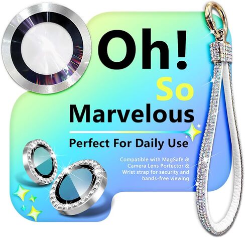 حافظة NGB Supremacy مصممة لهاتف Samsung Galaxy S24 Ultra مغناطيسية لـ MagSafe، واقي شاشة من الزجاج المقسى / واقي عدسة الكاميرا / حبل حزام المعصم، حافظة لطيفة سائلة لامعة (ألماس) in Kuwait