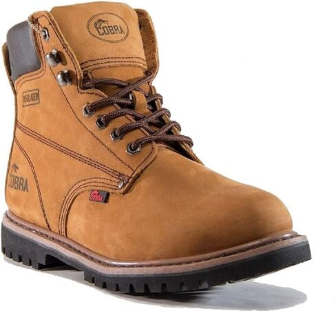 Soft Toe Work Boots for Men Cobra Boot, Men's Industrial & Construction Shoes, Comfortable, Non-slip Safety Shoes in Kuwait