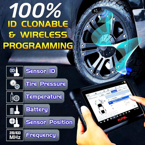 مجموعة أجهزة استشعار Autel TPMS مكونة من 4 قطع، مستشعر ضغط الإطارات الجذعية المطاطية، مستشعر MX 315 ميجا هرتز و433 ميجا هرتز، استبدال مستشعر الإطارات القابل للبرمجة، يعمل مع TS408S TS501 TS508WF TS601 TS608 TS900 ITS600 PRO MK808TS in Saudi Arabia