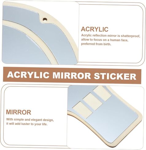 Cabilock Acrylic Mirror Ornament Rabbit Mirror Wall Art Decal Easy Install Decor in Saudi Arabia
