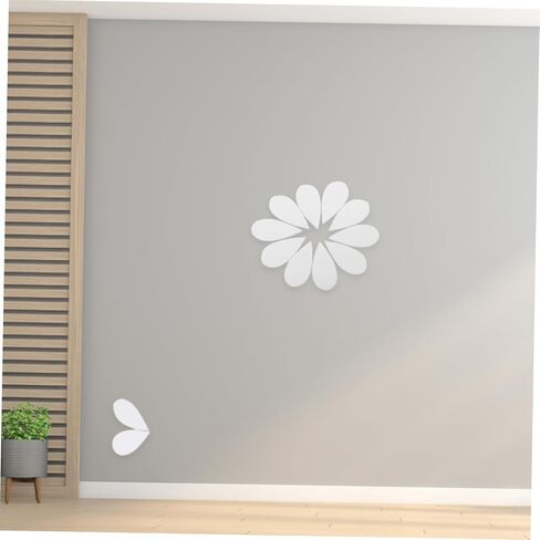 Lurrose 3bags Decorative Acrylic Mirror Wall Decals Self-Adhesive Mini Craft Mirrors for Boys and Girls Rooms Easy Installation Wall Art Stickers for Home Decor in Saudi Arabia
