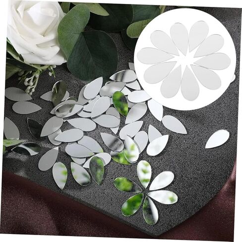 Lurrose 3bags Decorative Acrylic Mirror Wall Decals Self-Adhesive Mini Craft Mirrors for Boys and Girls Rooms Easy Installation Wall Art Stickers for Home Decor in Saudi Arabia
