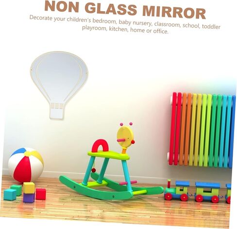 Luxshiny مرآة جدار ديكور الاكريليك أرنب زخرفة عصا مرآة ديكور ديكور المنزل المعاصر in Kuwait